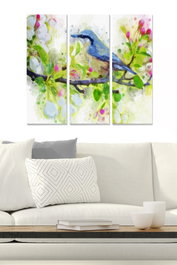 Wallity Cuadro Decorativo MDF Multicolor (3 Piezas)